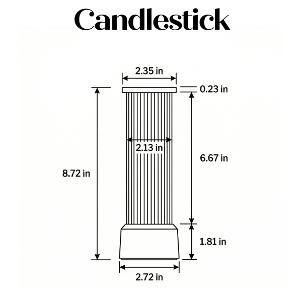 Candlestick Cordless Table Lamp - Graphite - Image 7