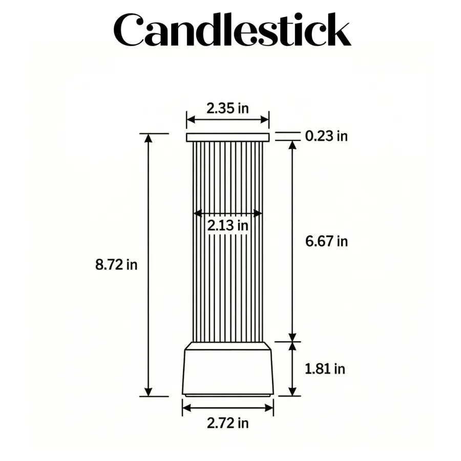 Candlestick Cordless Table Lamp - Graphite - Image 7
