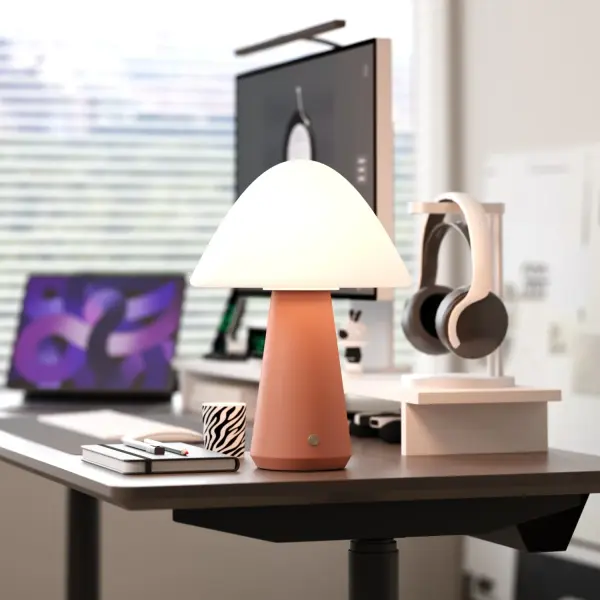 Mushroom Cordless Table Lamp - Terracotta - Image 3