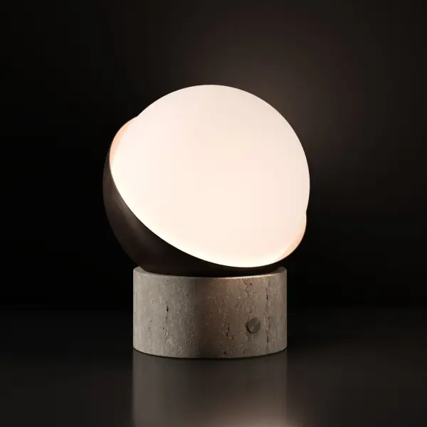 ORB Cordless Table Lamp with Travertine Base - Image 5