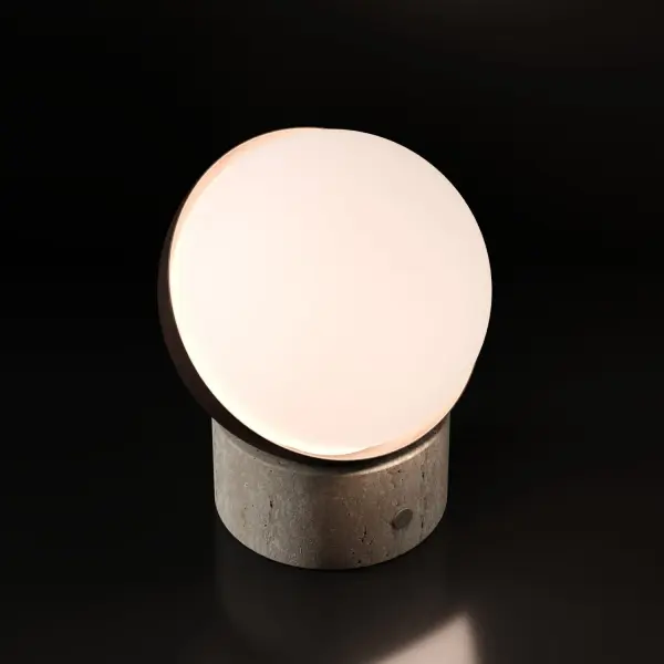 ORB Cordless Table Lamp with Travertine Base - Image 6