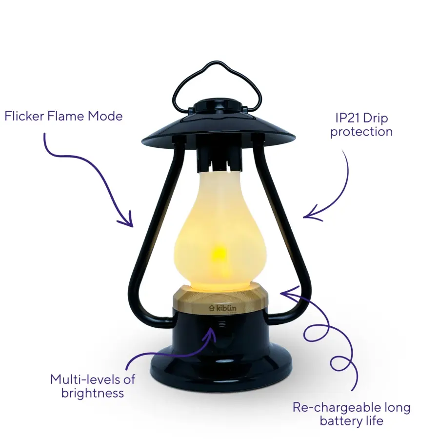 Kibün Bonfire Cordless Outdoor Lantern - Image 4
