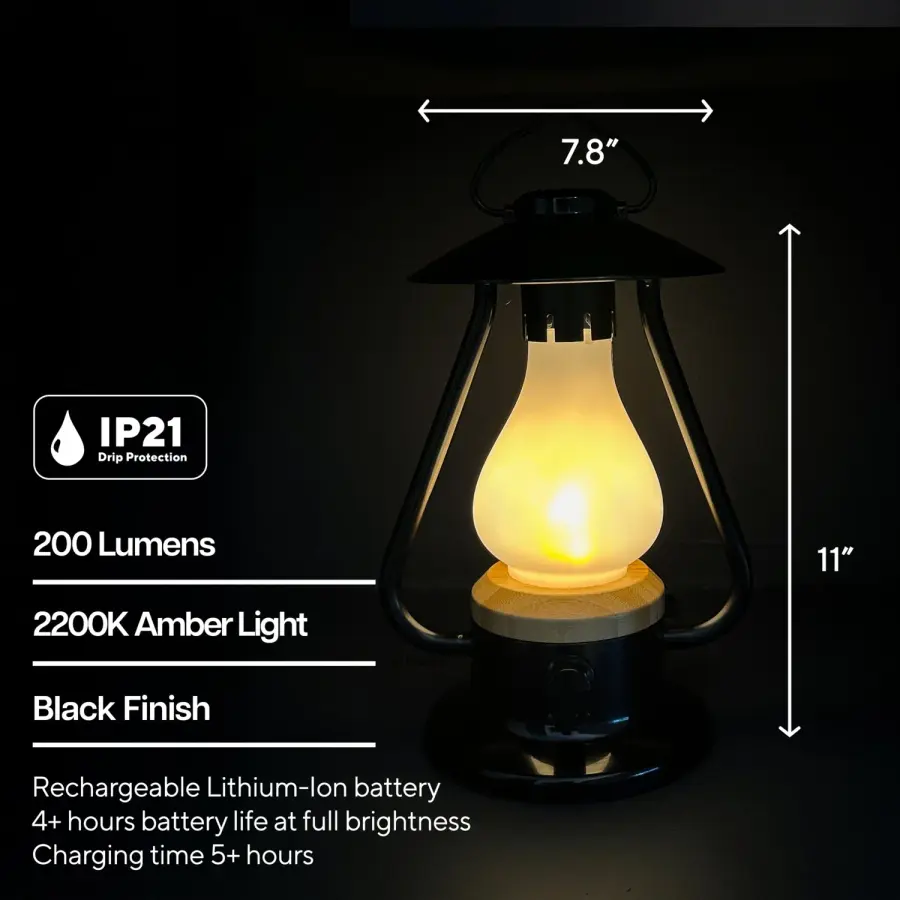 Kibün Bonfire Cordless Outdoor Lantern - Image 6