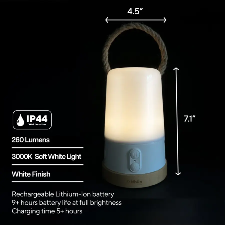 Kibün Groove+ Cordless Outdoor Lantern with Bluetooth - Image 6