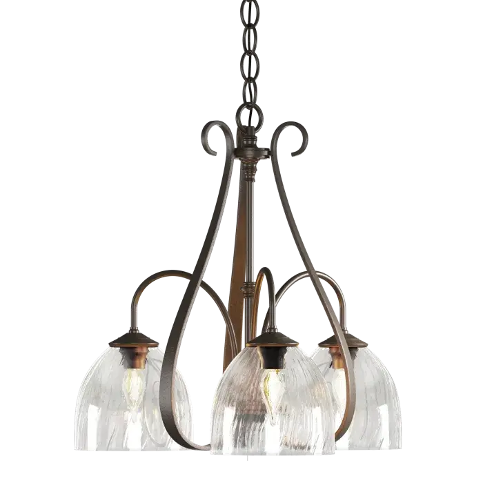 Sweeping Taper 3-Arm Chandelier