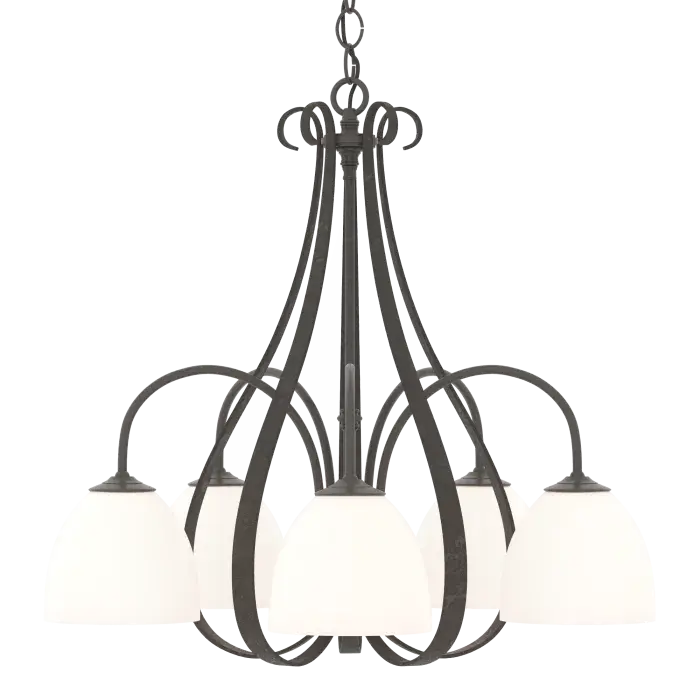 Sweeping Taper 5-Arm Chandelier
