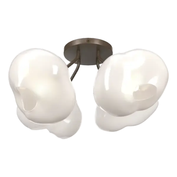 This Ume 4-Light Semi-Flush fixture illuminates its space with elegance. A bouquet of glass shades shaped like its Japanese namesake, a blossoming plum, the Ume is both functional and beautiful and adapts to a variety of styles and settings. Available in all standard finishes.