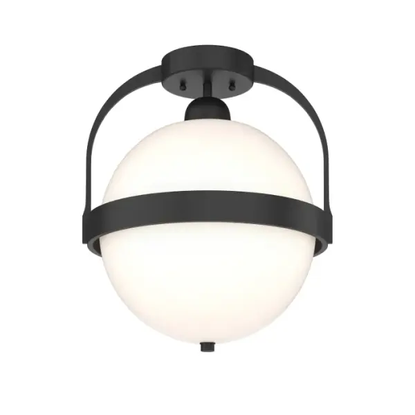 A great addition to the Atlas Collection, this ceiling fixture adapts to a variety of settings. A handcrafted, forged steel band surrounds the Atlas' glass globe. Available in all standard finishes.