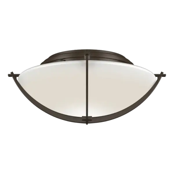 Our Compass designer was building a boat and contemplating navigation when inspiration struck. Based on the simple needle compass - a cork floating in water with a magnetized needle sticking through it - our ceiling light takes significantly more skill and time to create.