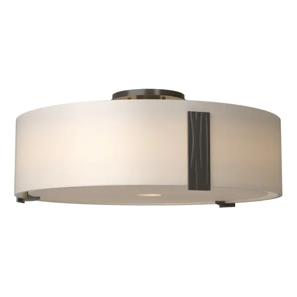 Does the naming inspiration for this large ceiling light come from the impressions in the forged steel bars that bracket the shade or from the feeling people have when they notice the craftsmanship and high-end quality? We'll let you decide.