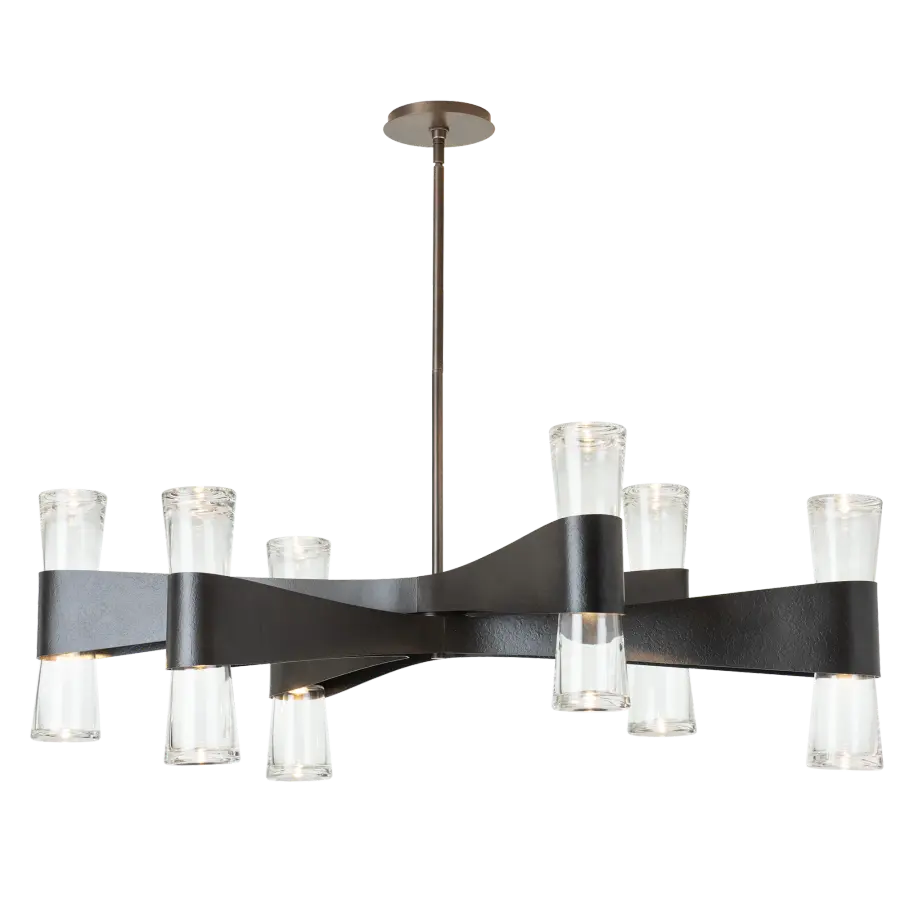 Bellis 6-Arm 12-Light Oval Chandelier - Image 1