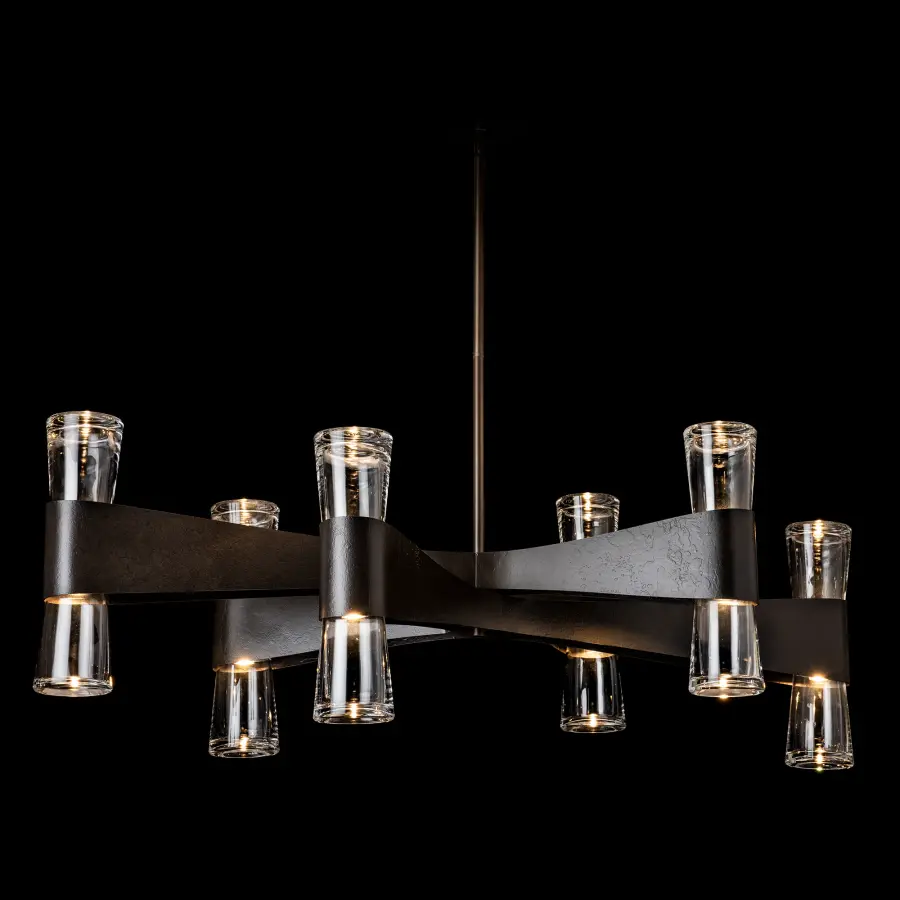 Bellis 6-Arm 12-Light Oval Chandelier - Image 2