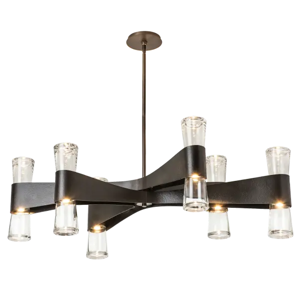 Bellis 6-Arm 12-Light Oval Chandelier - Image 4