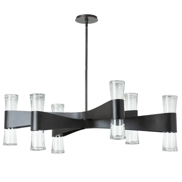 Bellis 6-Arm 12-Light Oval Chandelier - Image 5