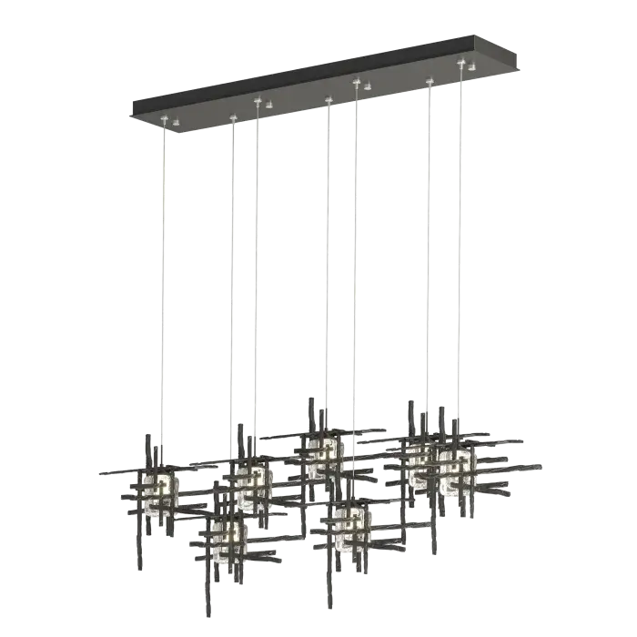 Tura 7-Light Seeded Glass Pendant