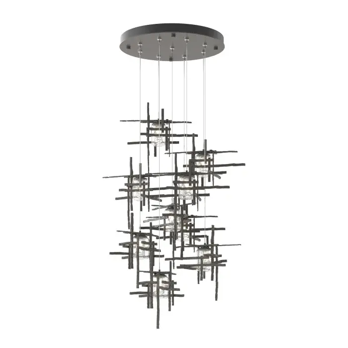 Tura 9-Light Seeded Glass Pendant - Image 2