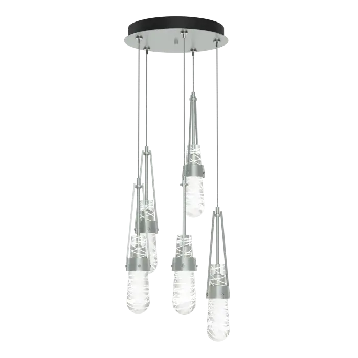 Link 5-Light Blown Glass Pendant