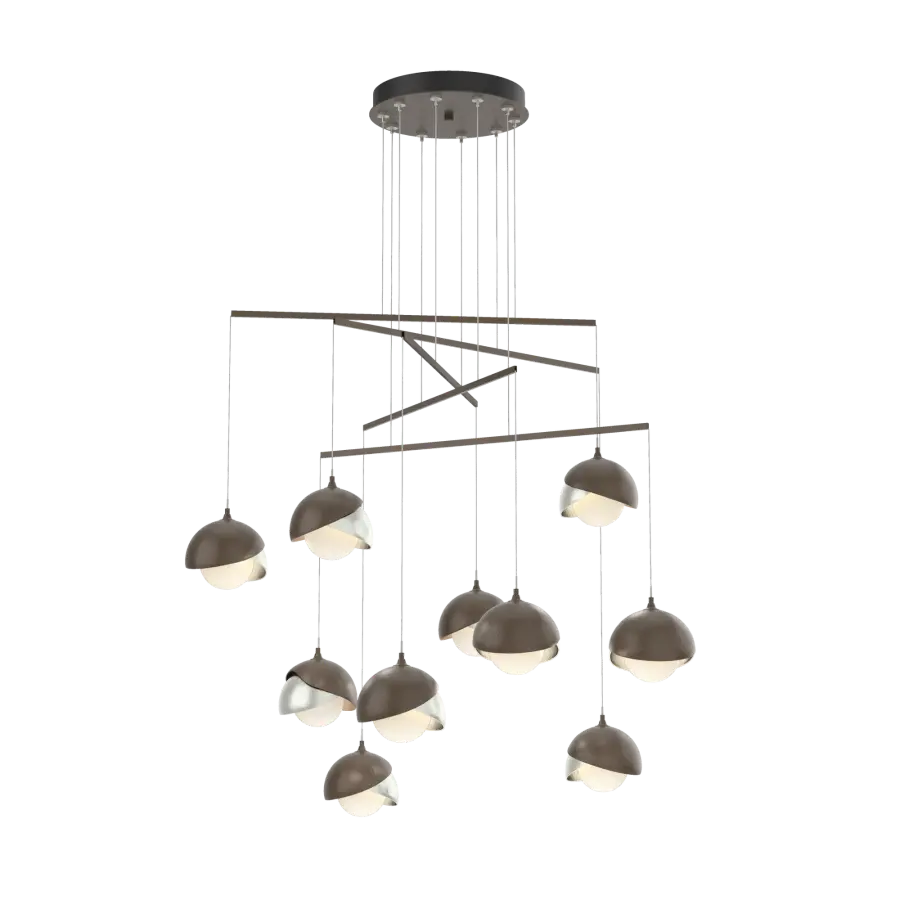 Brooklyn 10-Light Double Shade Mobile Pendant