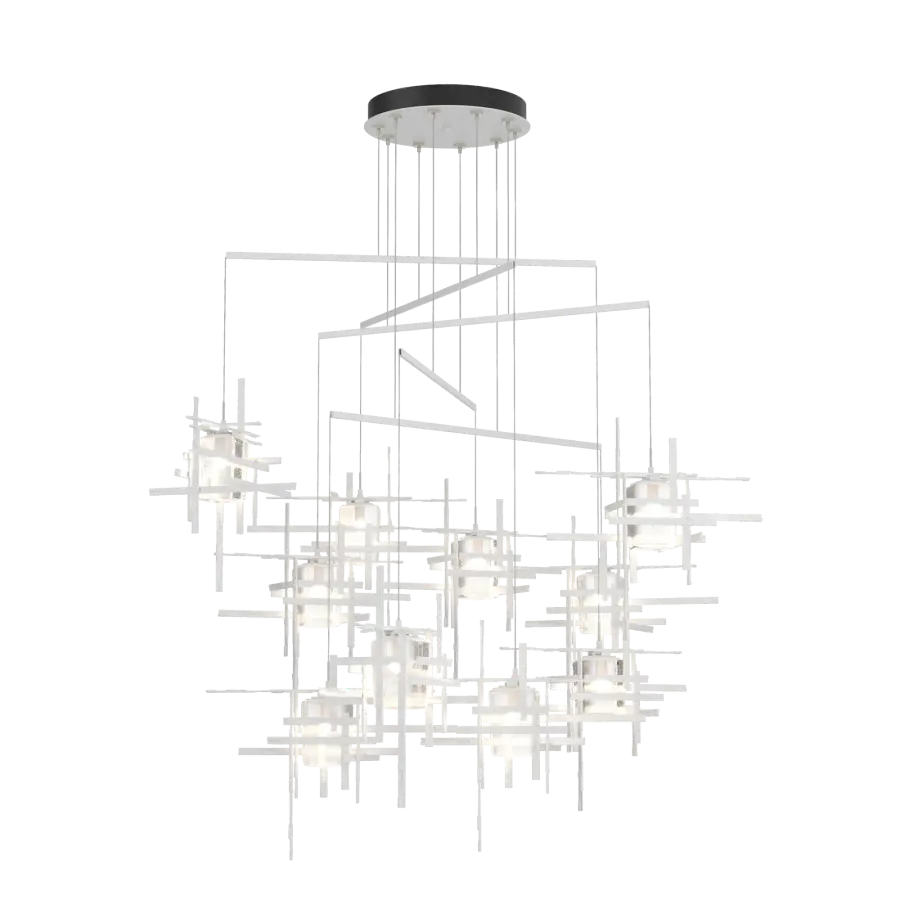 Tura 10-Light Seeded Glass Mobile Pendant