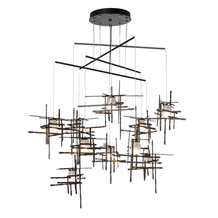 Tura 10-Light Frosted Glass Mobile Pendant - Image 1