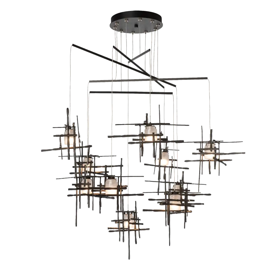Tura 10-Light Frosted Glass Mobile Pendant - Image 2