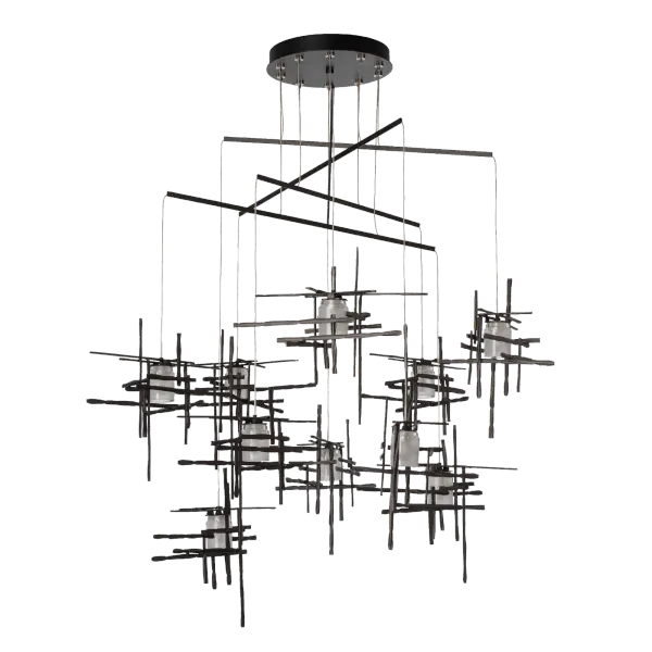 Tura 10-Light Frosted Glass Mobile Pendant - Image 3