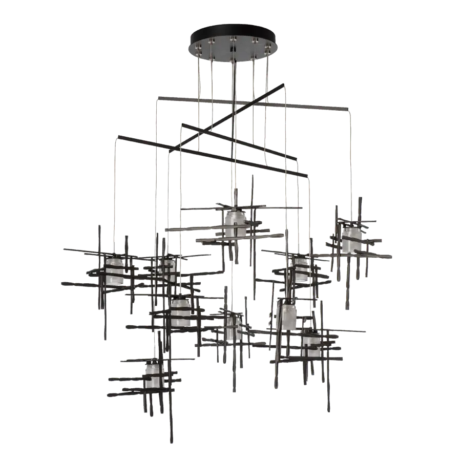 Tura 10-Light Frosted Glass Mobile Pendant - Image 3