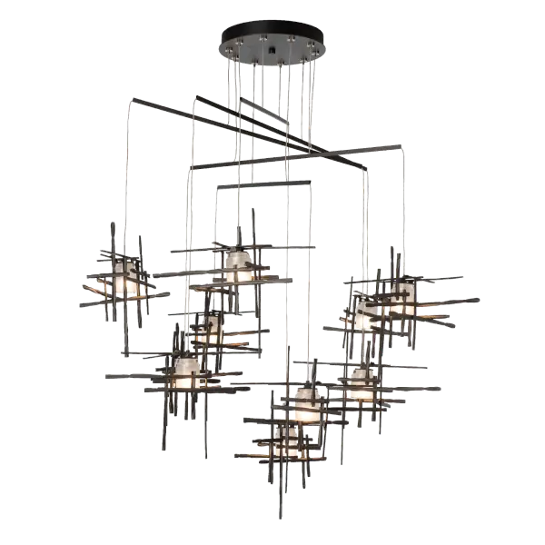 Tura 10-Light Frosted Glass Mobile Pendant - Image 4