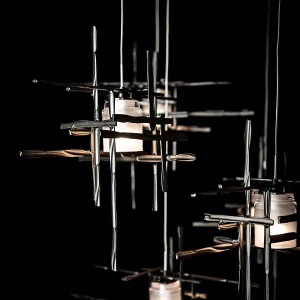 Tura 10-Light Frosted Glass Mobile Pendant - Image 6