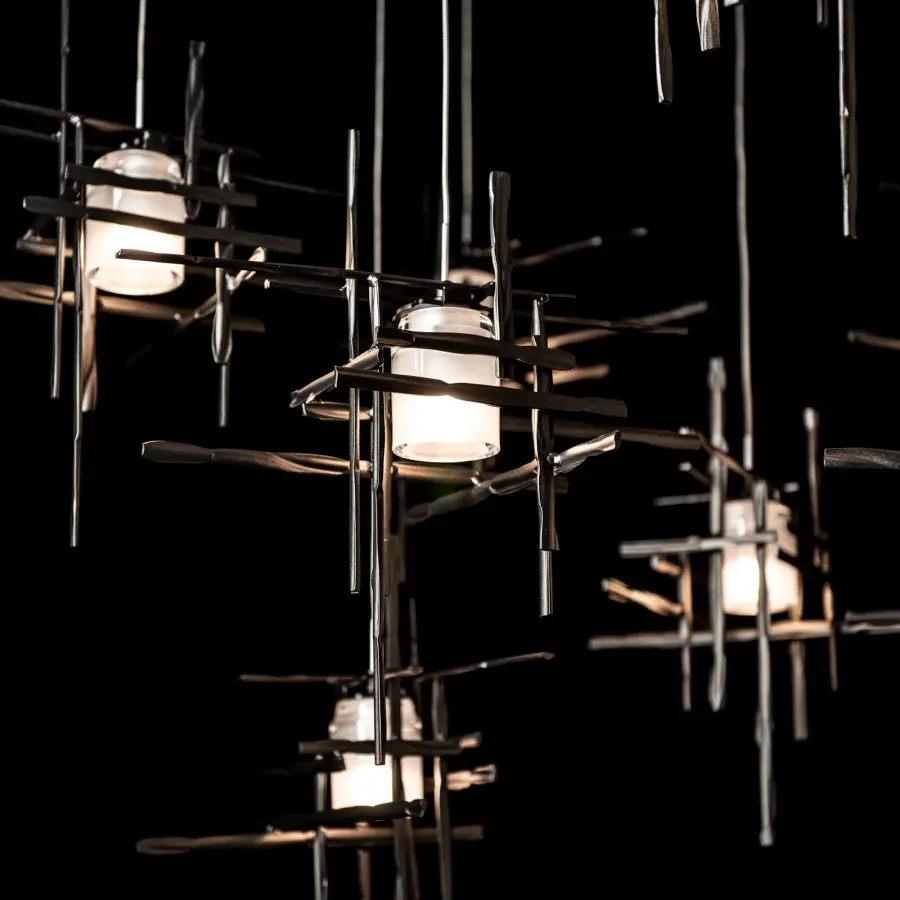 Tura 10-Light Frosted Glass Mobile Pendant - Image 7