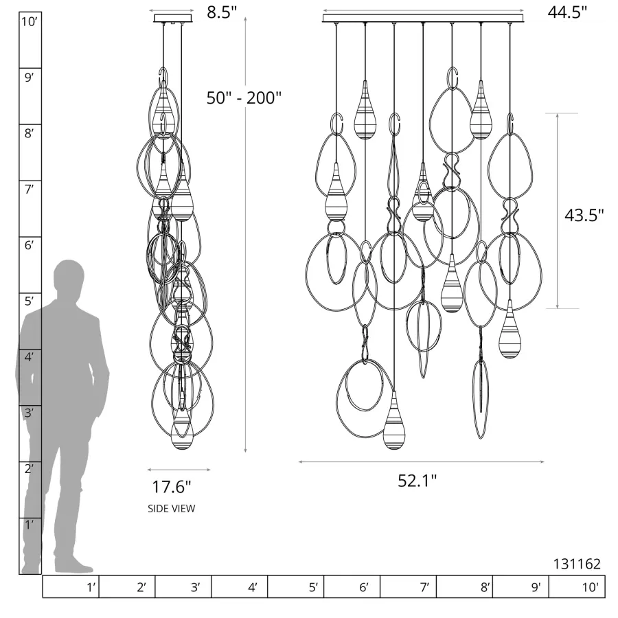 Lyric 7-Light Linear Pendant - Image 1