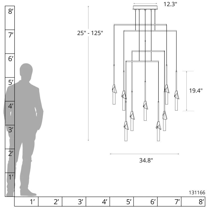 Lilium 10-Light Mobile Pendant - Image 1