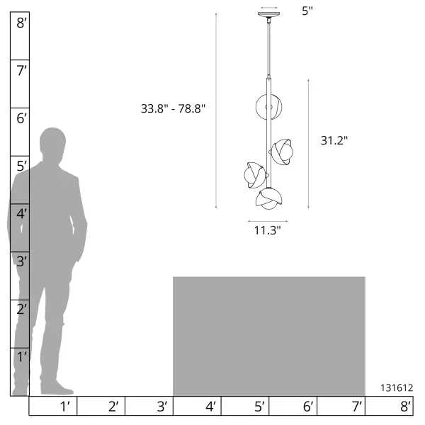 Gatsby 4-Light Vertical Pendant - Image 8