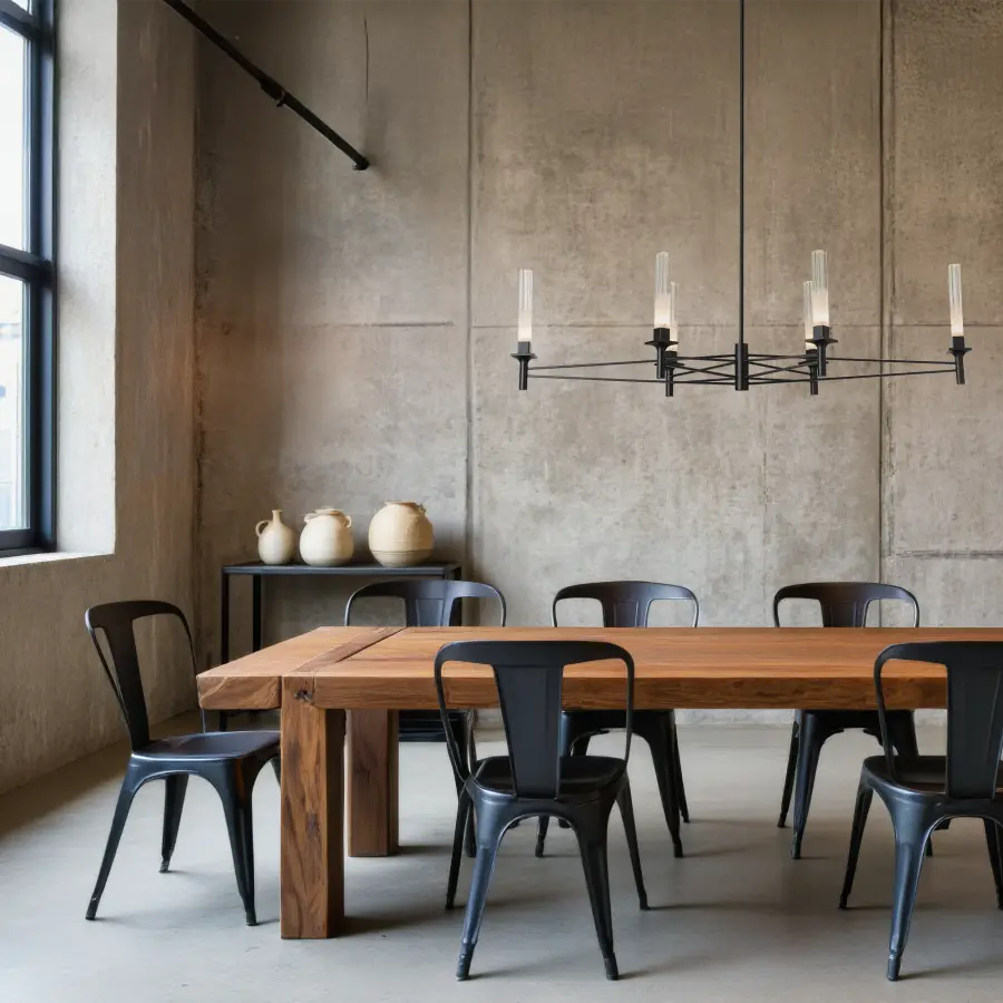 Truss 6-Arm Linear Chandelier - Image 4