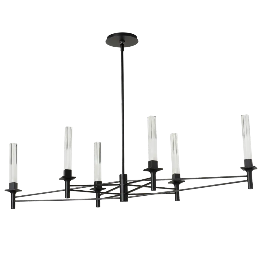 Truss 6-Arm Linear Chandelier - Image 6