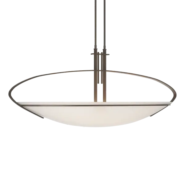 Our Mackintosh Pendant pays homage to post-impressionist and Art Nouveau artist and architect Charles Rennie Mackintosh. Reminiscent of some of his work in stained glass, the soft sweeps and curves will bring Art Nouveau into a room's design. - alternate view