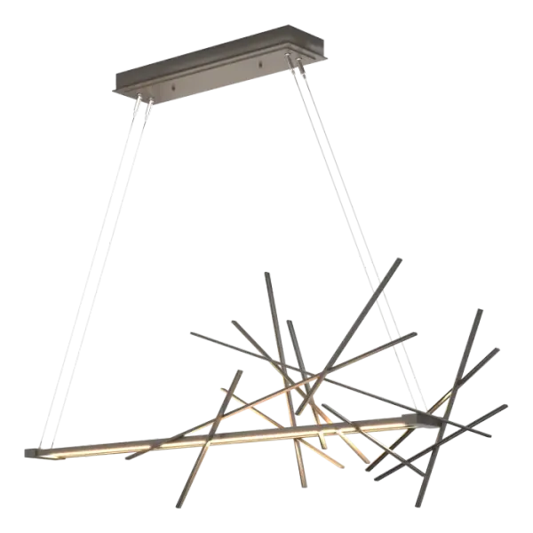 Dramatic light and shadow play allows the Cascade pendant to interact with your environment. The visual movement and flow create a design that is stunning in its simplicity. - alternate view
