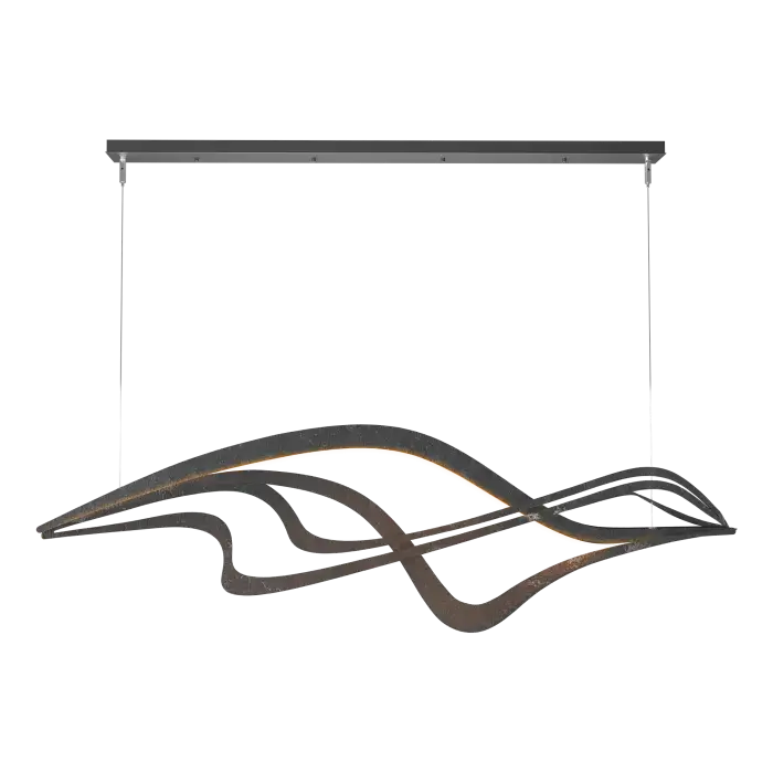 Crossing Waves LED Pendant