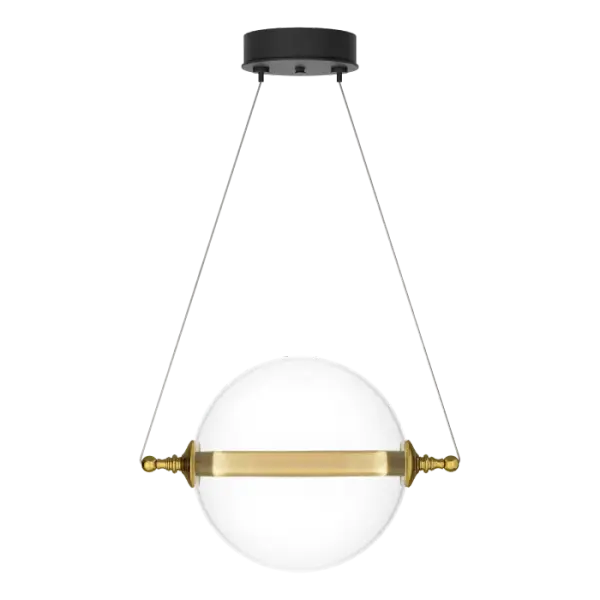 Bold and brassy, this mini pendant makes an impact. By adjusting its low voltage cables, the light element can be positioned horizontally or at an angle. The inner diffuser is a stainless steel mesh and glass.