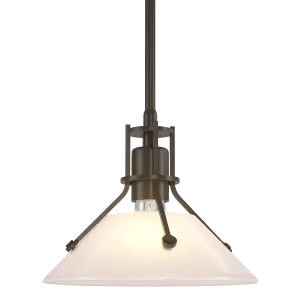 Part of the popular Henry Collection, this new Henry Mini Pendant features a clear glass shade. Beautiful, whether hung singly or in multiples, the Henry Mini Pendant with clear glass is perfect over islands, bars and other spaces.