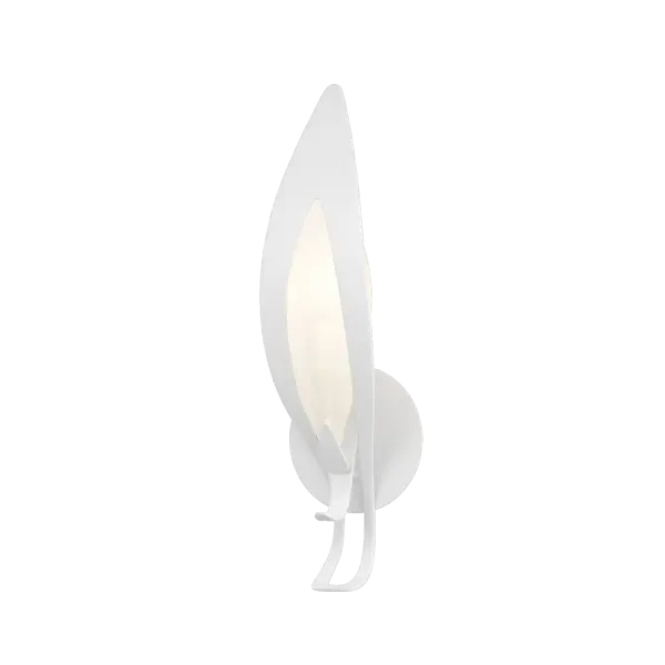 Hand-forged and beautifully shaped by Vermont artisans, the Parasol displays the work of our makers through the texture and personality that steel only achieves in the fires of the forge at more than 1800ºF. A piece of white art glass is nestled in the curve of the sconce's upward reach. According to HF designer Jason Hancock, a "milky" candelabra bulb is an ideal choice.