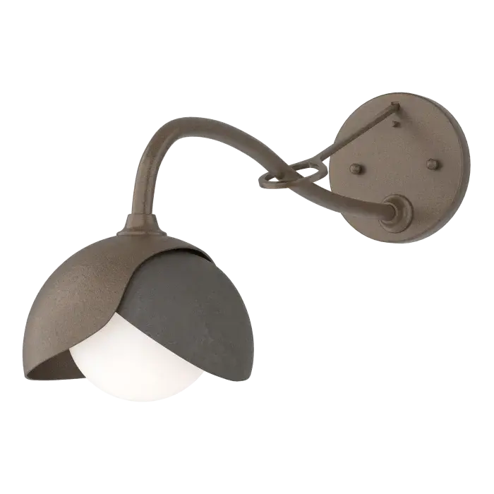 Brooklyn 1-Light Double Shade Long-Arm Sconce