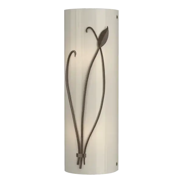 Forged Leaf and Stem Sconce