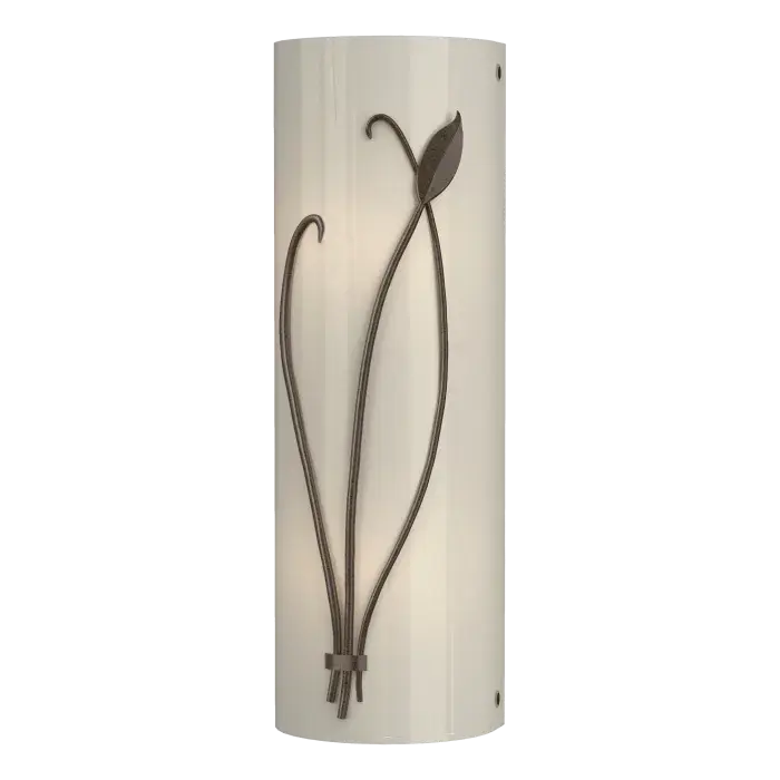 Forged Leaf and Stem Sconce