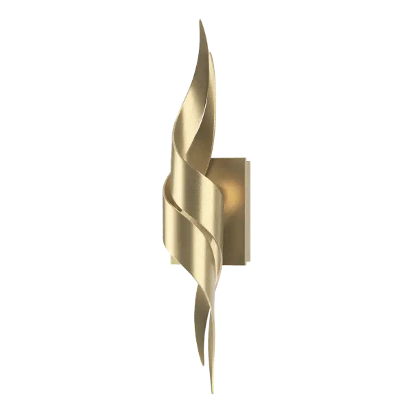 Don't be surprised if people stop to stare at the Flux Wall Sconce - with the fine, handcrafted curves giving the illusion of movement, it may just take a moment for them to confirm the piece isn't going to fly away. Shaped at our forge in Vermont.