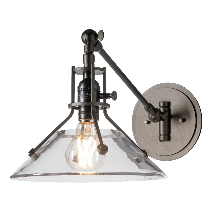 Henry Swing Arm Glass Shade Sconce - Image 1