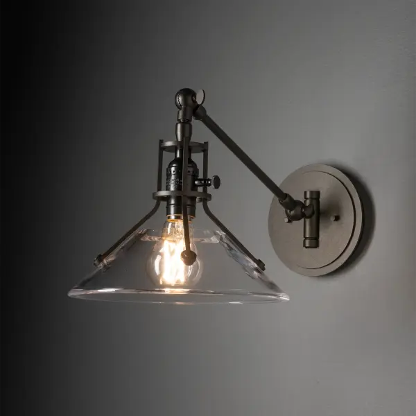 Henry Swing Arm Glass Shade Sconce - Image 4