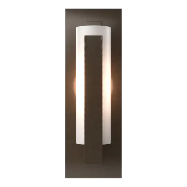 Forged Vertical Bar Sconce - Steel Backplate