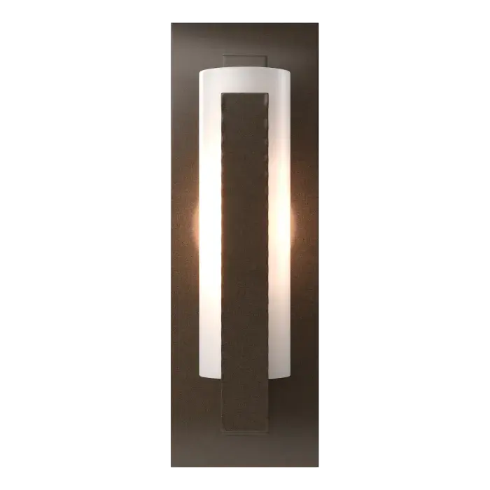 Forged Vertical Bar Sconce - Steel Backplate