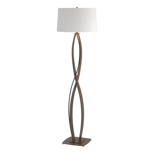 By definition, it's not possible to almost get to infinity. The name for our floor lamp may be from the gracefully sweeping curves of hand-forged steel that almost create the infinity symbol. Or the fact that looking at the beautiful craftsmanship never gets old.